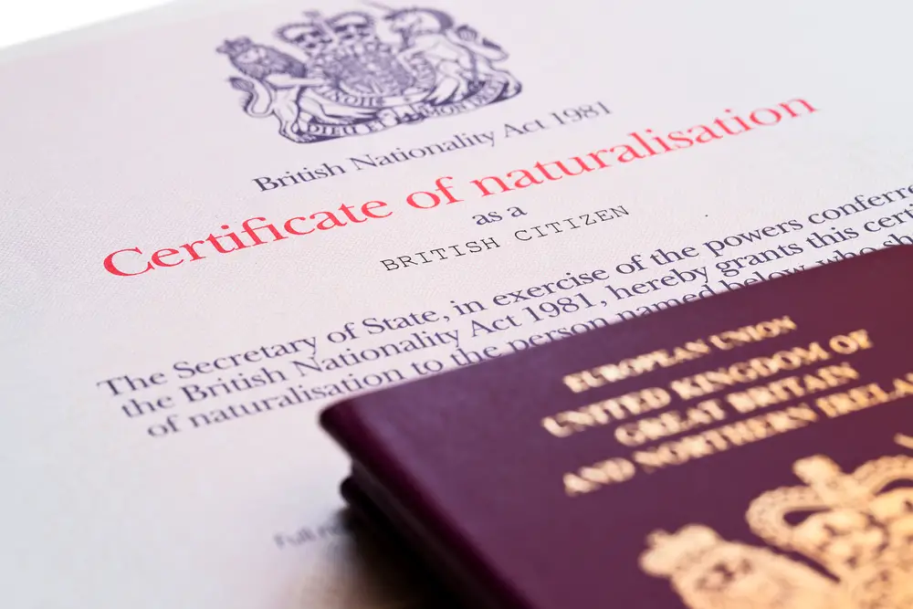 naturalization certificate